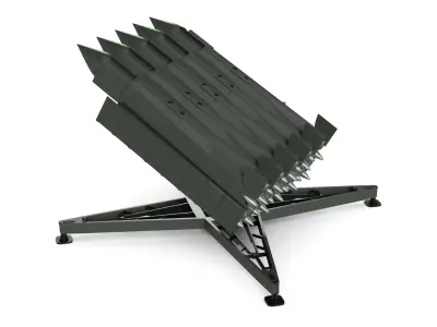Military MRL 3D model from CGTrader