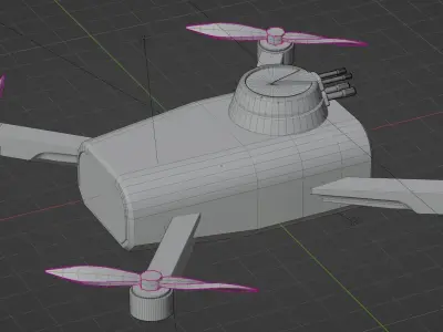 Drone 3D model 10
