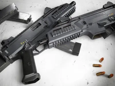 Scorpion Evo 3 A1 Low-poly 3D model