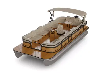 Electric Sailboat 3D model