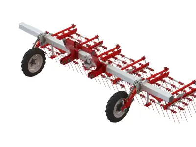 WG 0009 - Flex harrow 450 3D model