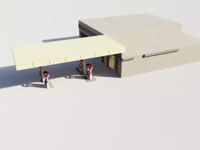 gasstation 3D model