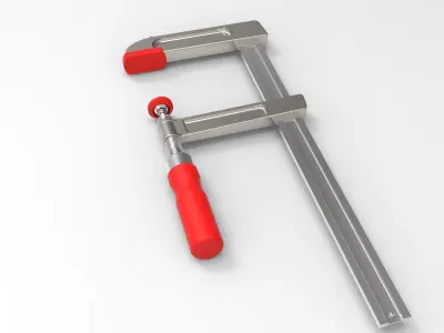 F Clamp 3D model
