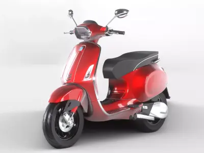 Piaggio Vespa Sprint iGet 2023 Medium Poly 3D model