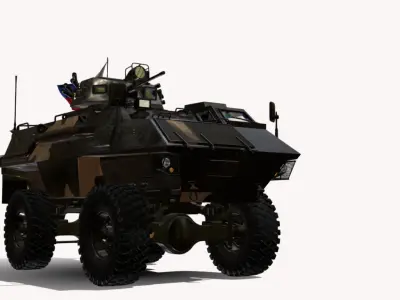 gkn-4x4-sankey-fs-100-simba Low-poly 3D model