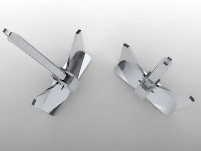 Marine Anchor 100 kg 3D model