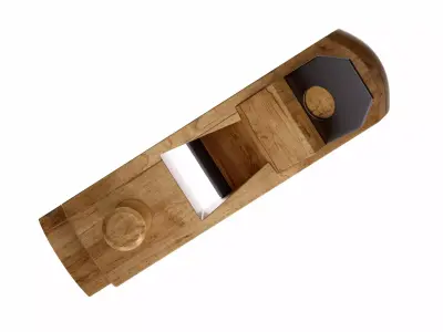 Wood Hand plane 3D model