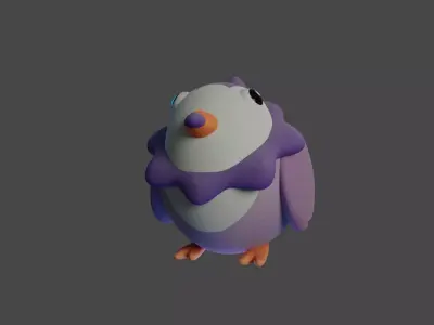 Bird Game Model 05 Low-poly 3D model