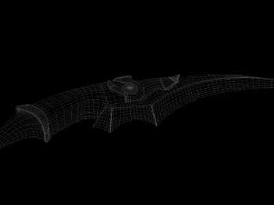 Engraved fantasy dagger Free low-poly 3D model