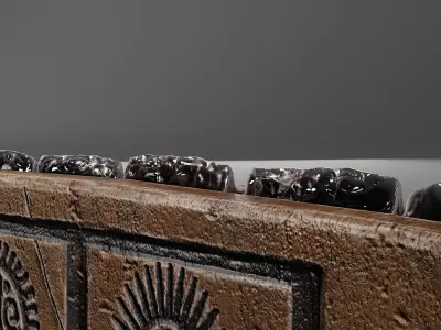 Macuahuitl Low Poly 3D Model Low-poly 3D model