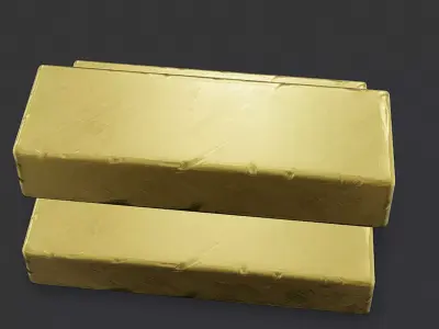Gold Bars Bullion 3D model