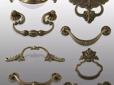 Handles Vol 02 - PBR Low-poly 3D model