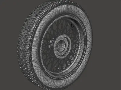 Wheel Bentley 4 5 Litre Blower  3D model