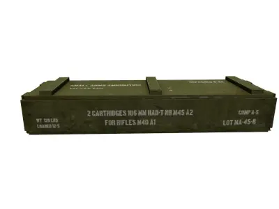 Military Supply Crate Low-poly Free low-poly 3D model