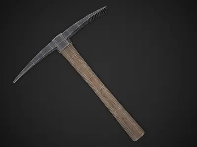 Pickaxe Low-poly 3D model