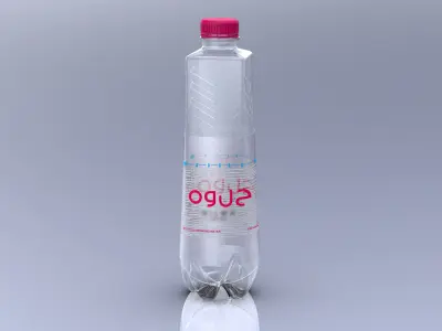 Botttle logo 3D model plastic baverage 3D model 3D model 3D model