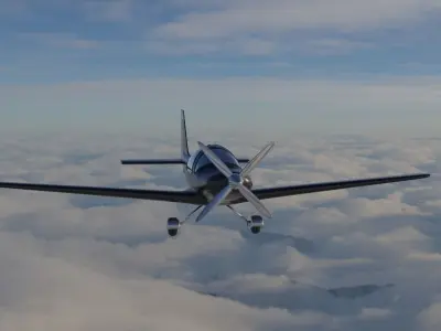Modern Plane 3D model