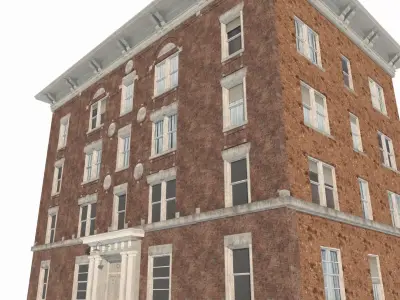 20th-century urban architecture and buildings 3D model