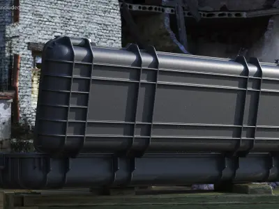Multi Caliber Assault Rifle in Case 3D model