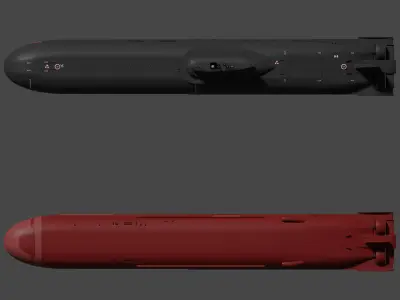 Typhoon-Class Submarine 3D model purchase