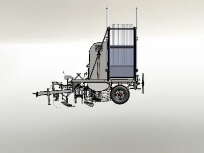 Pancar harvesting machine 3D model