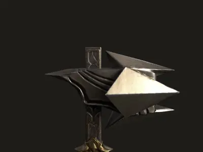 War Hammer 03 V2 Low-poly 3D model