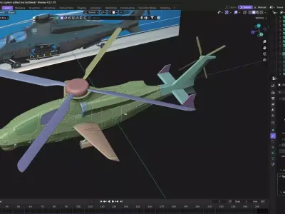 RC Helicopter 3D Model 3D model