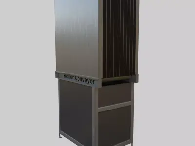 Roller Conveyor Low-poly 3D model