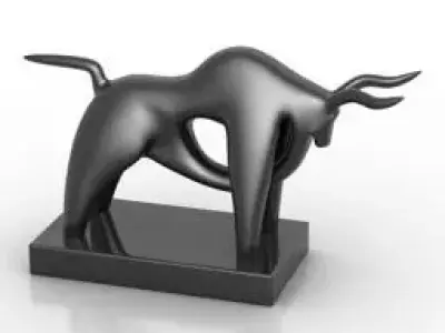 Bull Figurine Free 3D model