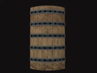 Medieval Shield V03 Low-poly 3D model