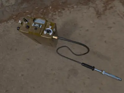 Portable device for measuring the level of radiation DP-5A Low-poly 3D model