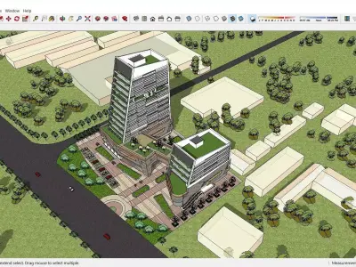 Sketchup Residential Complex A6 3D model
