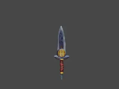 Zeloeman Sword A 32 Low-poly 3D model