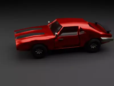 Luxury Car Low-poly Game-ready Low-poly 3D model