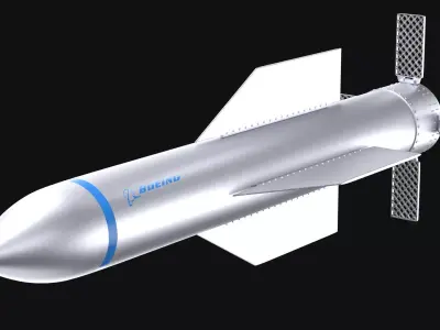 GBU-57 Bunker Buster Bomb - Boeing PBR 3D model