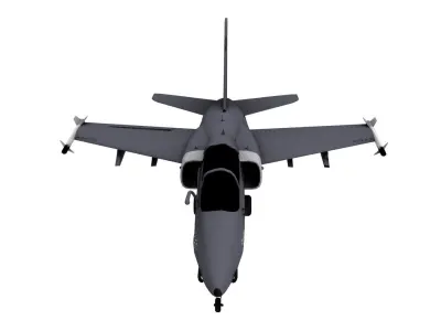 Lowpoly AMX International AMX Aircraft Model Low-poly 3D model