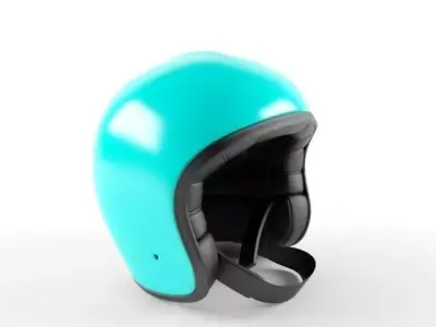 Helmet 3D Motorcycle for Hard Hat Helm Low-poly 3D model