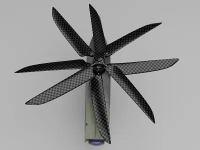 Pirhanna Recon Drone Concept Free 3D model