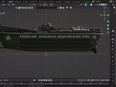 Amphibious Landing Craft 3D print model