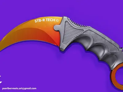 Karambit Low-poly 3D model buy