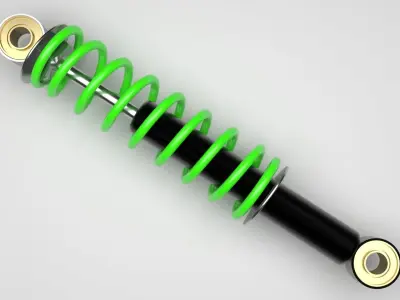 Car Shock Absorber 3D model Polygon mesh