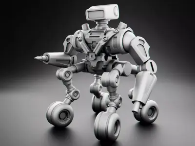 Robot tank 3D Print model 3D print model 3D Print Ready