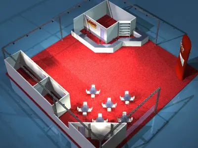 Fair stand 3D model purchase