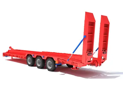 Platform Trailer 3D model from CGTrader