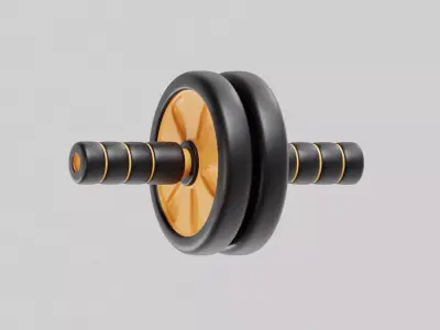 Gymnastic Roller Low-poly 3D model