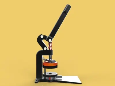 BUTTON BADGE PIN PUNCH PRESS  MAKER MACHINE TOOL 3D model