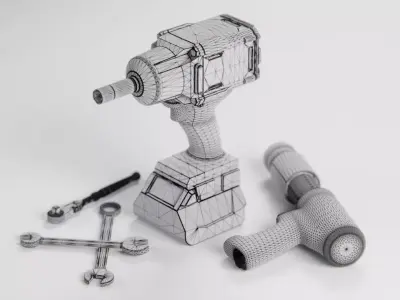 Garage Tools Free 3D model