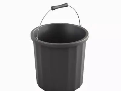 Industrial Plastic Bucket A 01 3D model