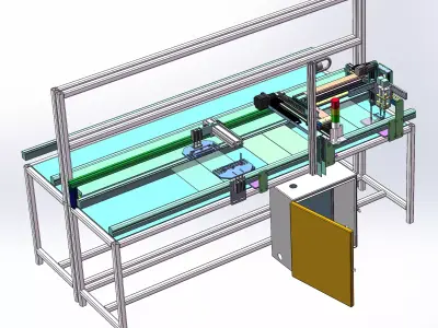 Online PCBA dispensing machine 3D model