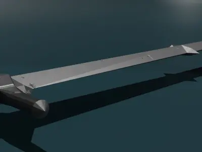 game ready low poly sword Free 3D model shop